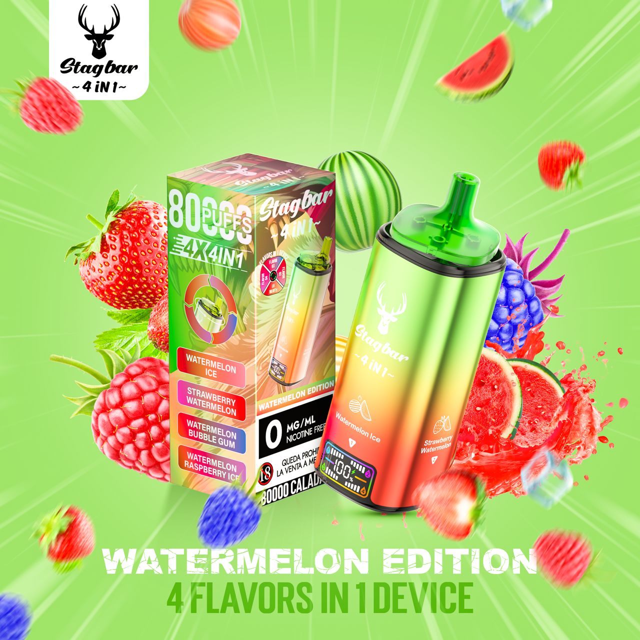 Stagbar 80K Watermelon edition